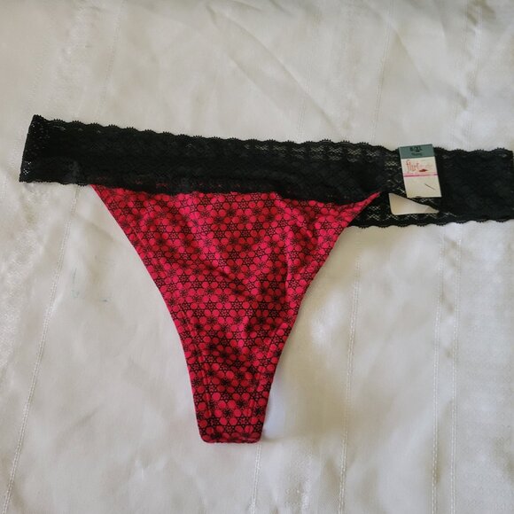 FLIRTITUDE Size 8 XL Thong Panty NWT Cotton - Picture 1 of 2